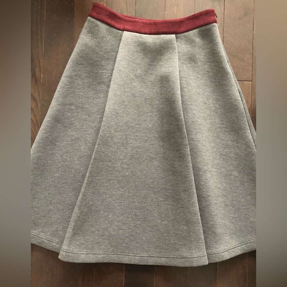 Stunning high waisted designer wool skirt